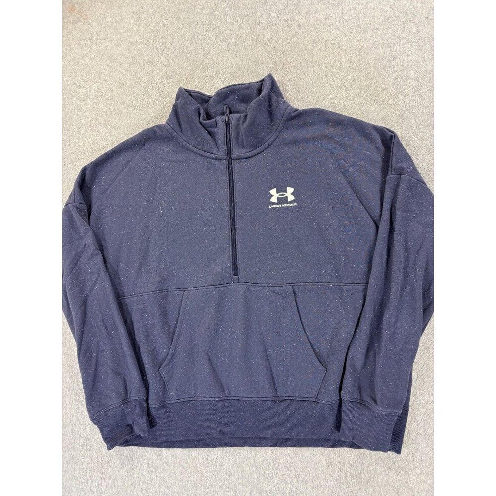 Under‎ Armour GALAXY Design Half Zip Pullover Sweatshirt (Women's XL) Purple